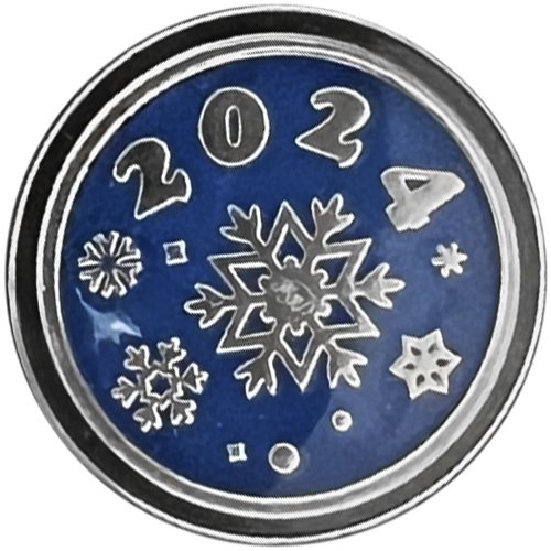 Жетон «Год Дракона», 4 г, ММД, 2024, аверс
